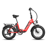 Electric Bike Fafrees FF20 Polar 500W 10.4Ah*2 Batteries Foldable Electric Bike Fat Bike Max Speed 25km/H-Red